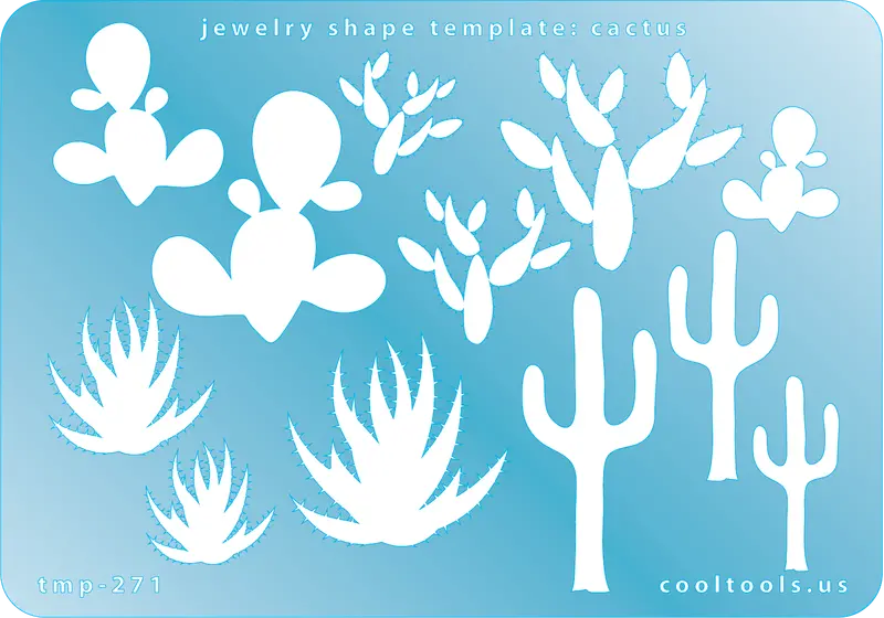 Cactus-Shaped Jewelry Template 1