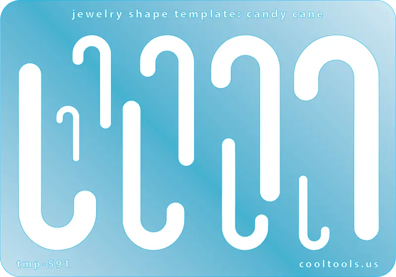 Candy Cane Jewelry Template For Metal Stamping And Engraving 1