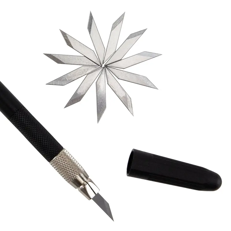 Carving Knife With Interchangeable 12-Blade Assortment 1