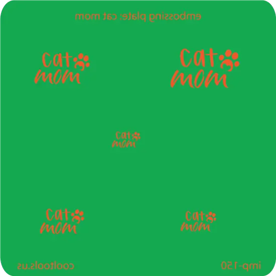 Cat Mom Jewelry Embossing Plate – Feline Lover Gift 1