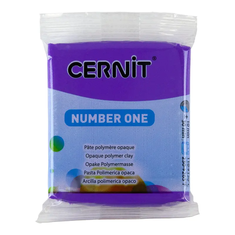 Cernit No.1 Violet Polymer Clay – 56G Solid Block (2 Oz) 1
