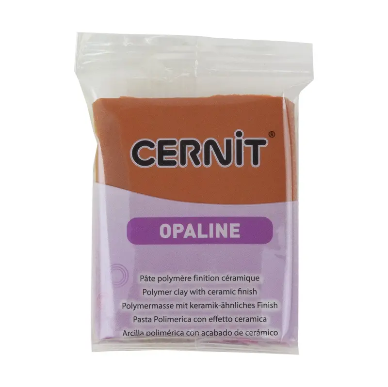 Cernit Opaline Caramel Polymer Clay – 2 Oz (56G) Block 1