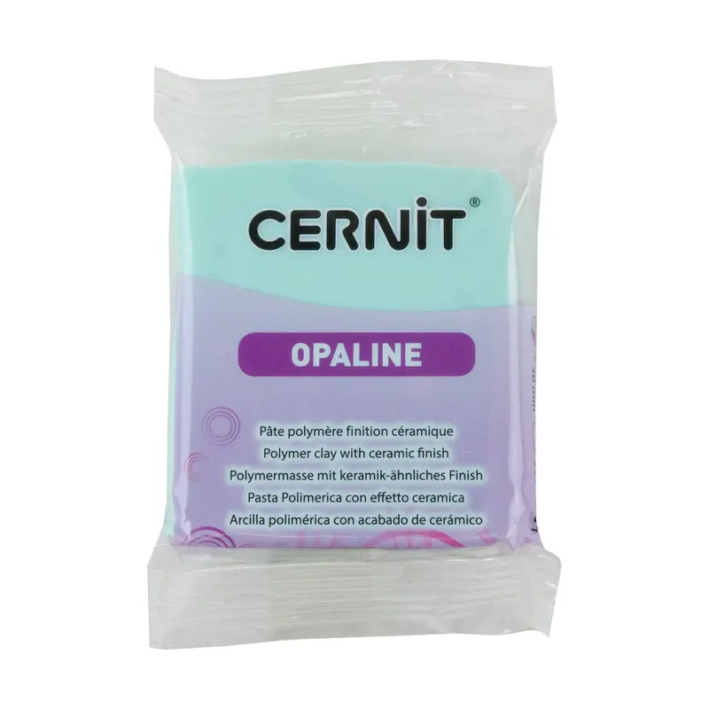 Cernit Opaline Mint Green Polymer Clay – 2 Oz (56G) Block 1