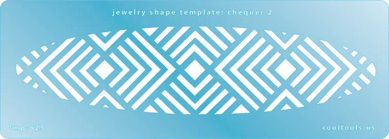 Chequer Jewelry Template #2 – Geometric Grid Pattern Design 1
