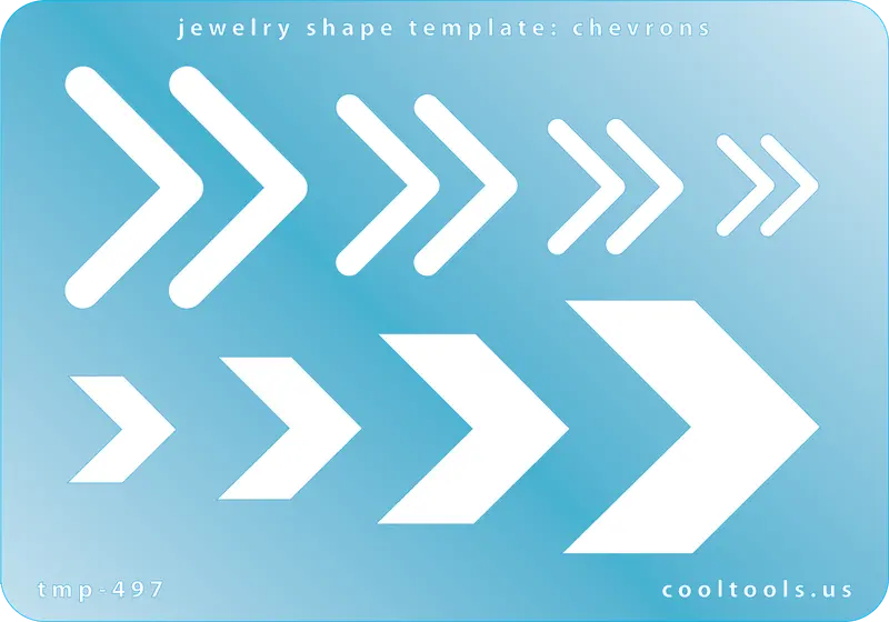 Chevron Pattern Jewelry Shape Template 1