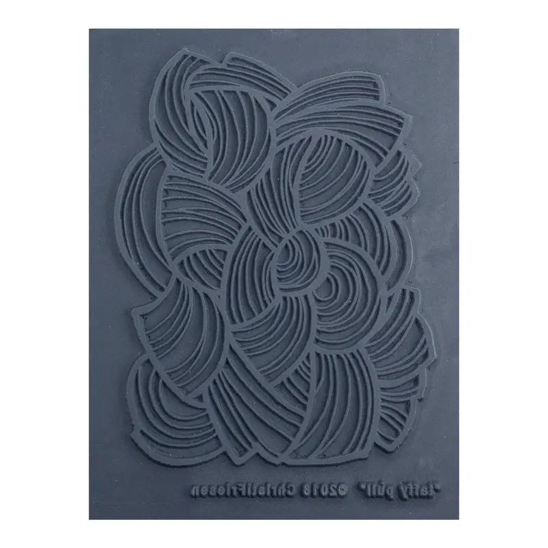 Christi Friesen Taffy Pull Texture Stamp – Handmade Polymer Clay Tool 1