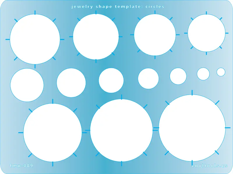 Circular Jewelry Template – Versatile Round Stencil For Charms And Bezels 1