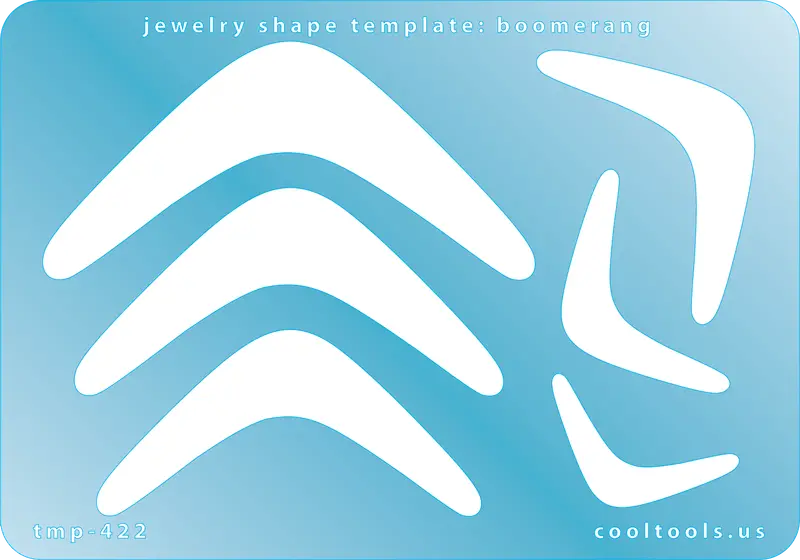 Classic Boomerang Jewelry Template For Modern Metalwork 1