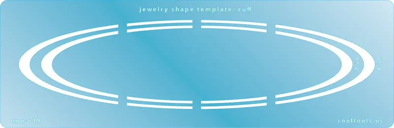 Classic Cuff Jewelry Shape Template 1