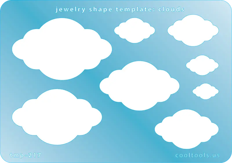 Cloud-Shaped Jewelry Template – Soft Organic Silhouette 1