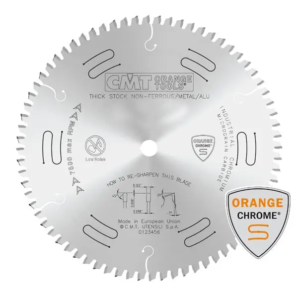 Cmt 225.700.14 14" Orange Chrome Saw Blade – 70-Tooth For Clean Crosscuts 1