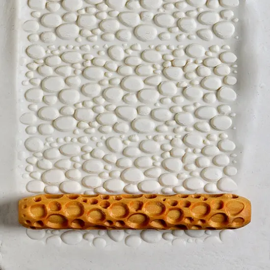 Cobblestone Texture Wooden Hand Roller 1