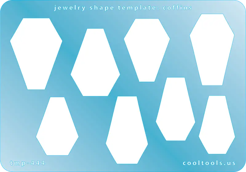 Coffin-Shaped Jewelry Template For Pendants And Charms 1