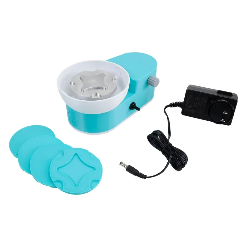 Compact Pottery Wheel With Shaping Ribs Set 4