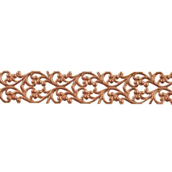 Copper Blooming Heart Patterned Wire – 22-Gauge Dead Soft, 6" Minimum Length 1