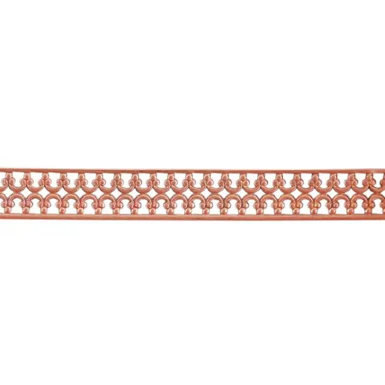 Copper Double Crown With Edging Patterned Wire – 24-Gauge Dead Soft, 6" Minimum Length 1