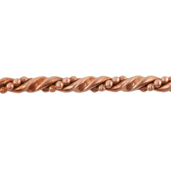 Copper Double Twisted Patterned Wire – 6-Gauge Dead Soft, 6" Minimum Length 1
