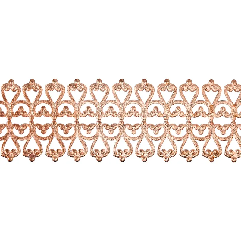 Copper Hammered Lacy Filigree Wire – 18-Gauge Dead Soft, 6" Minimum Length 1