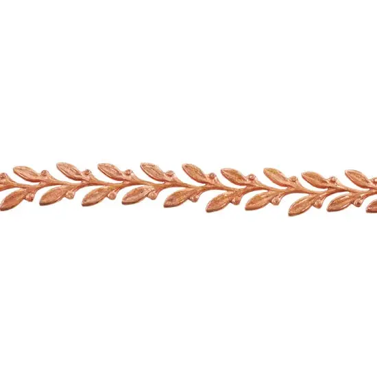 Copper Leaves #1 Patterned Wire – 22-Gauge Dead Soft, 6" Minimum Length 1