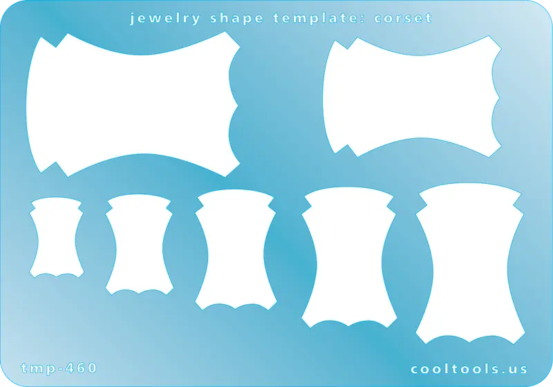 Corset-Shaped Jewelry Design Template 1
