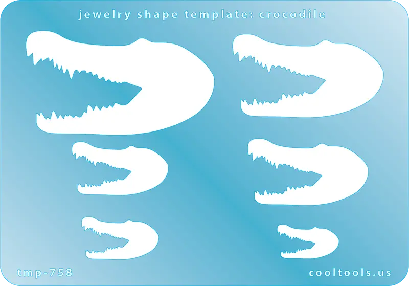 Crocodile Silhouette Jewelry Template 1