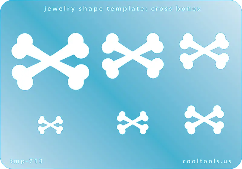Crossbones Jewelry Template For Diy Pendants And Charms 1