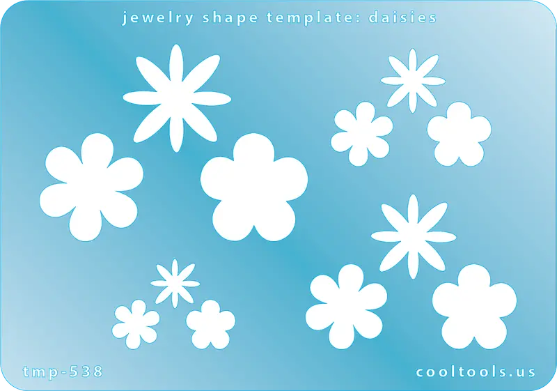 Daisy Floral Jewelry Template – Botanical Shape Stencil For Spring-Inspired Accessories 1