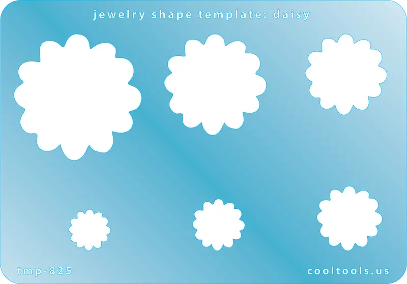 Daisy Jewelry Template – Floral Pendant Outline 1