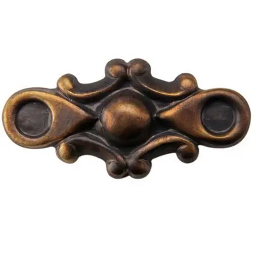 Decorative Link Brass Stamping – No Holes, 6-Pack 1