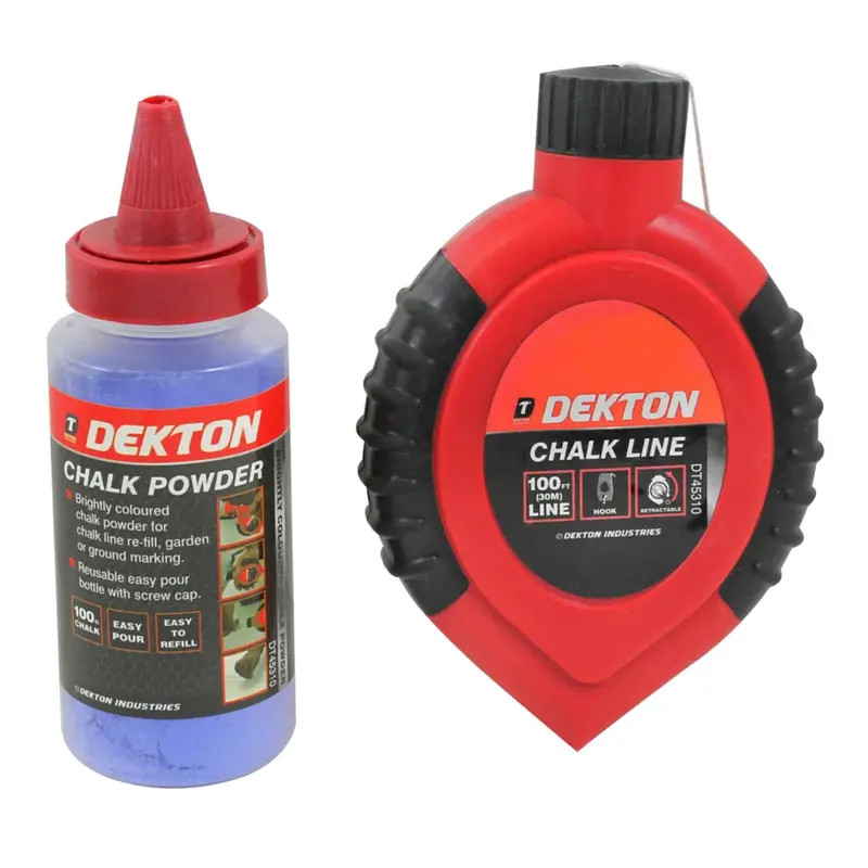 Dekton 2-Piece Chalk Line Kit With Reel And Nylon Line 1