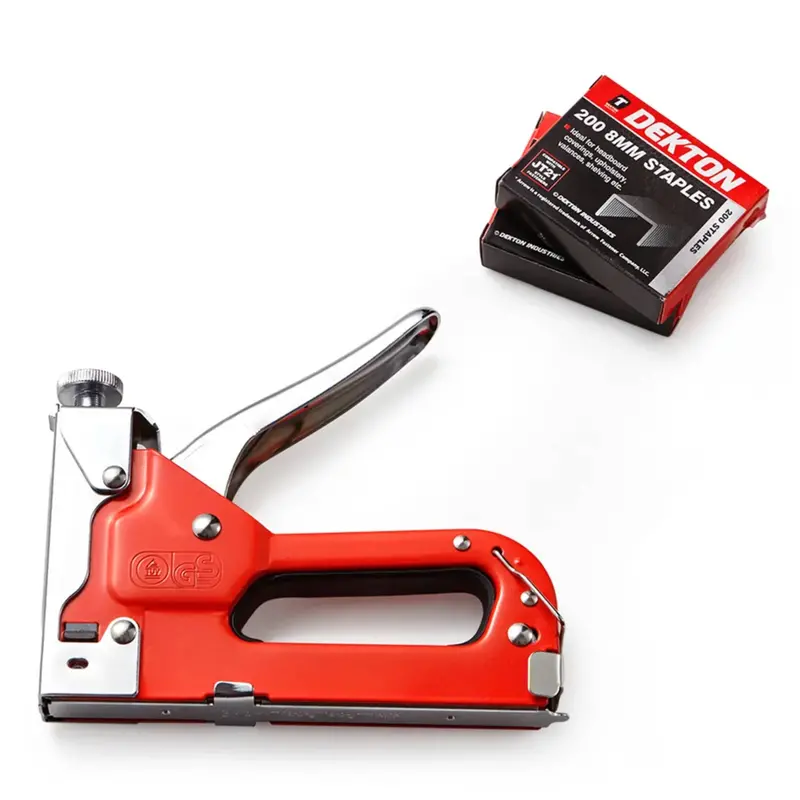 Dekton 3-In-1 Staple Gun – Adjustable Manual Stapler With Assorted Staples 1
