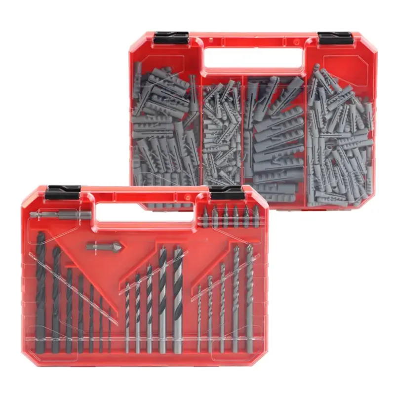 Dekton 300-Piece Drill Bit And Wall Plug Assortment Kit 1