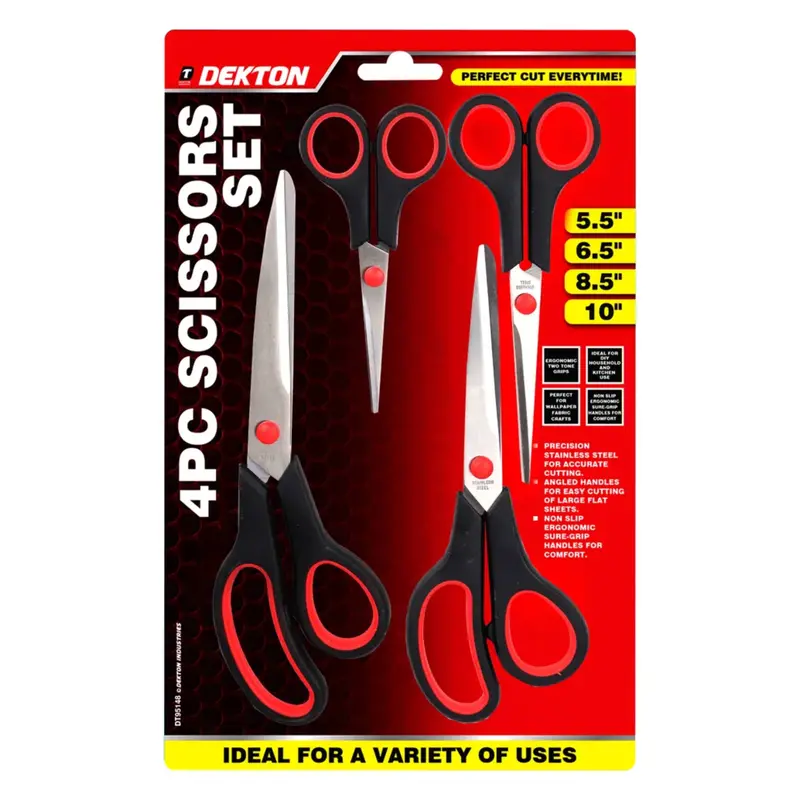 Dekton 4-Piece Precision Scissors Set For General And Detail Cutting 1