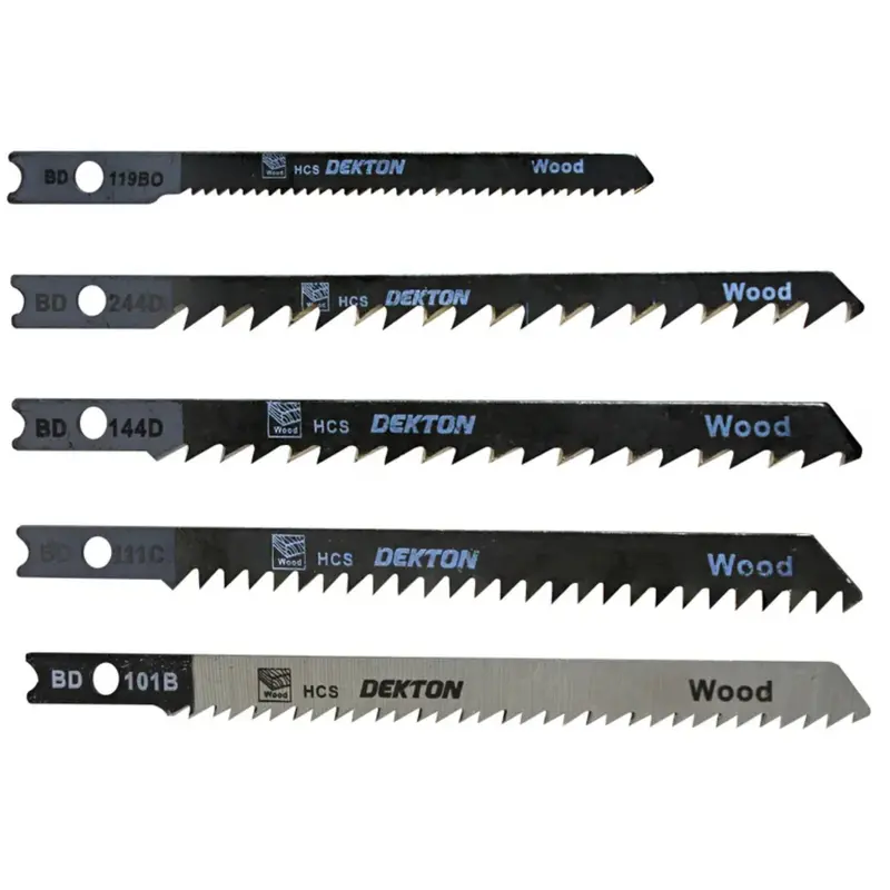 Dekton 5-Piece B- And D-Shank Jigsaw Blade Set 1
