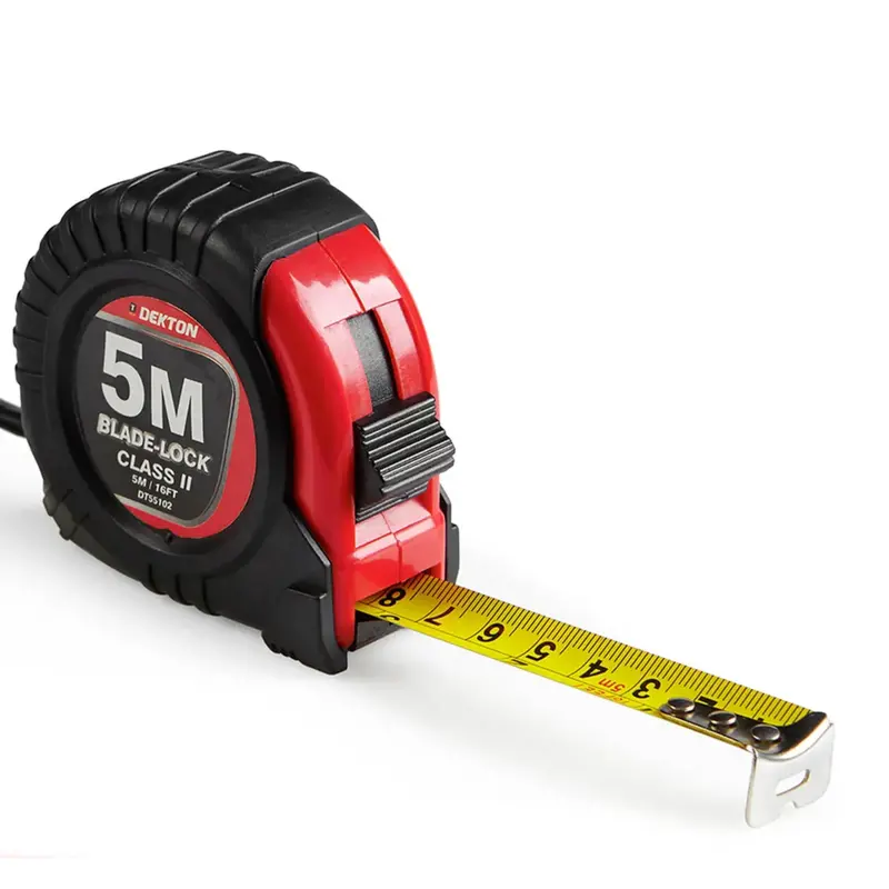 Dekton Hard-Case Tape Measure – 3 Metre × 19 Mm Durable Retractable Rule 1