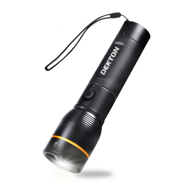 Dekton Pro Light Xp Rechargeable Torch – 2000 Lumens, 300M Beam Range 1
