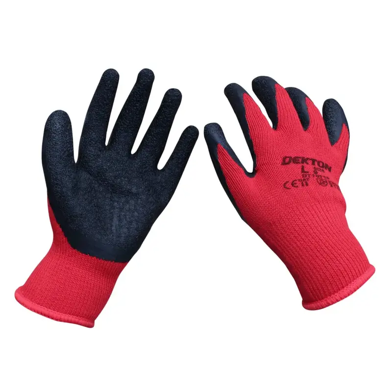 Dekton Size 9/L Industrial Latex-Coated Gloves For Enhanced Dexterity 1