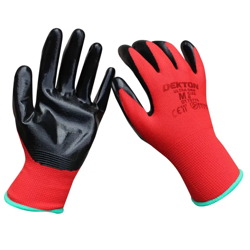Dekton Ultra-Grip Nitrile-Coated Work Gloves – Size 8/M For Secure Handling 1