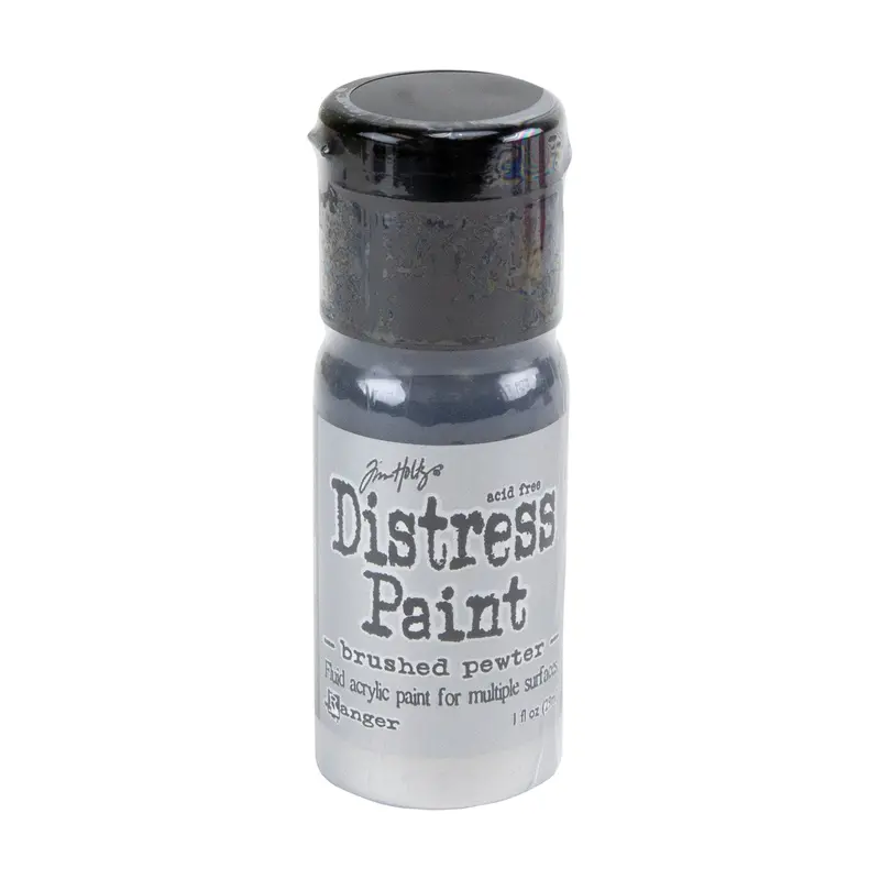 Distress Paint By Tim Holtz – Brushed Pewter (1 Oz) 1