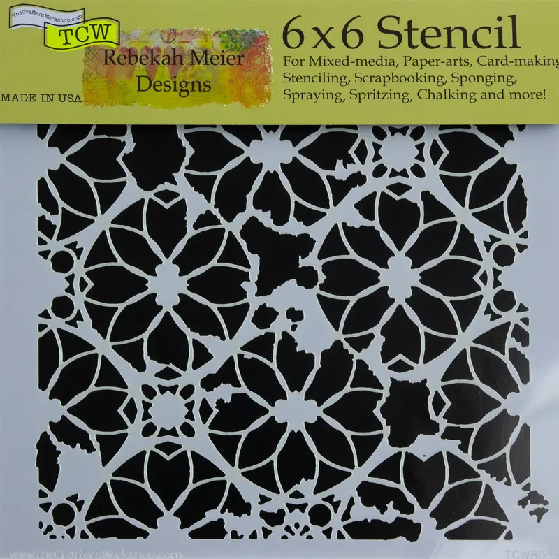 Distressed Lace Texture Stencil For Vintage-Inspired Creations 1