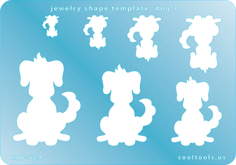 Dog Breed Jewelry Template #1 – Pet-Themed Shape Stencil 1