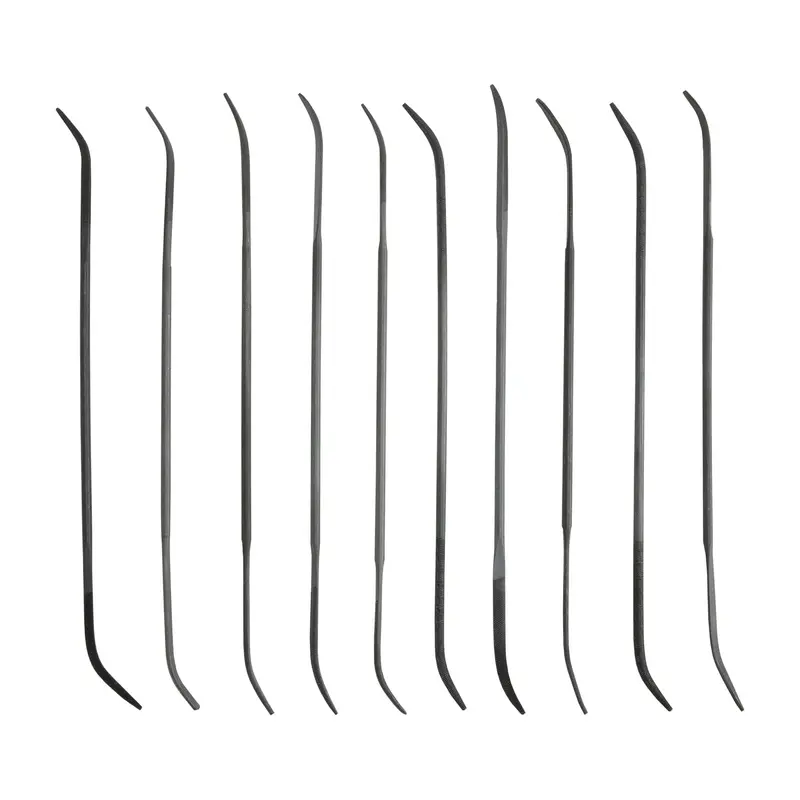 Double-Ended Riffler File Set – Curved & Angled Tips For Intricate Carving 1