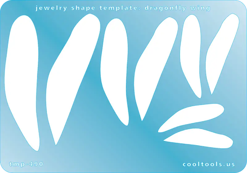Dragonfly Wing Jewelry Design Template – Precision Cut Shape For Pendants & Earrings 1