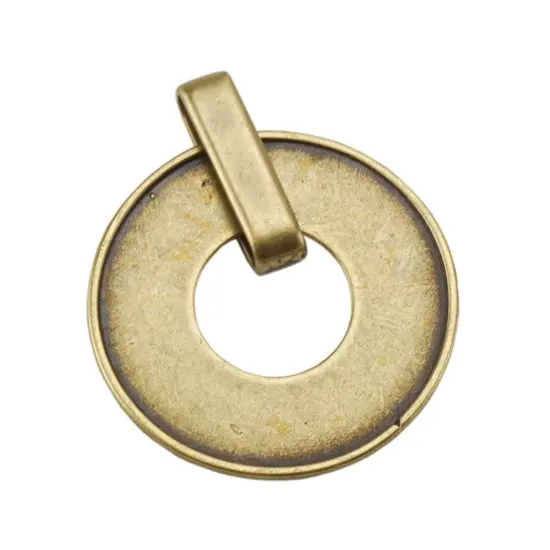 Easy-Set Bronze Pendant Frame – 25Mm × 20Mm (Single Piece) 1