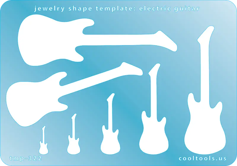 Electric Guitar Shape Stencil For Rock-Inspired Accessories 1