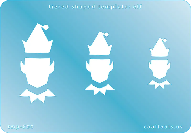 Elf Tiered Shaped Template For Whimsical Holiday Crafts 1