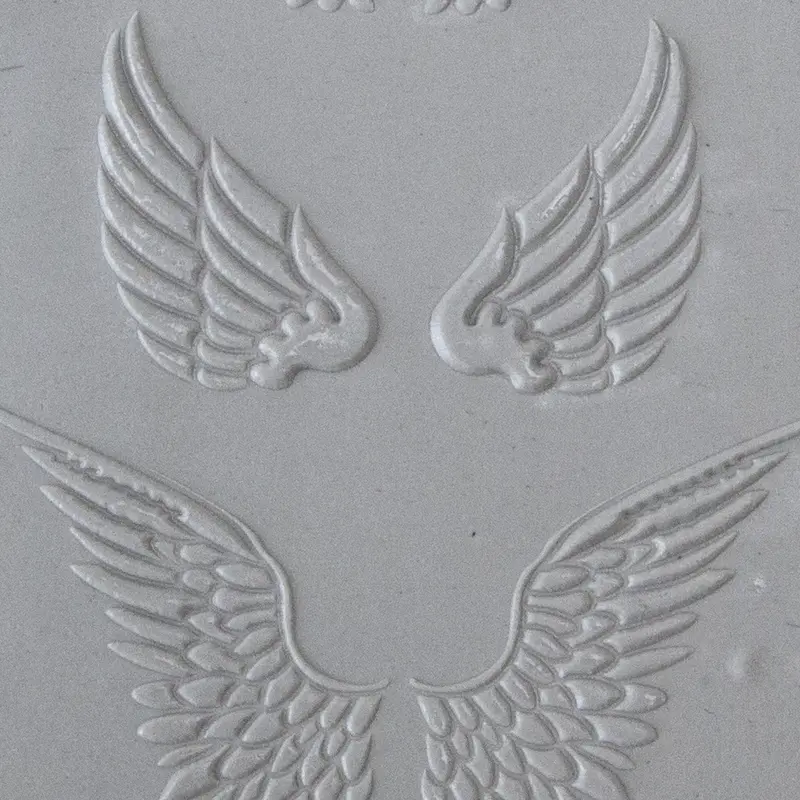 Embossed Angel Wing Texture Tile 1