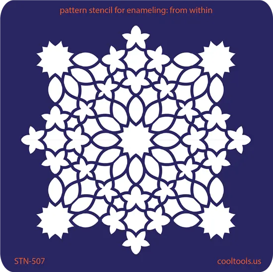 Enameling Stencil: Inner Geometry Pattern 1