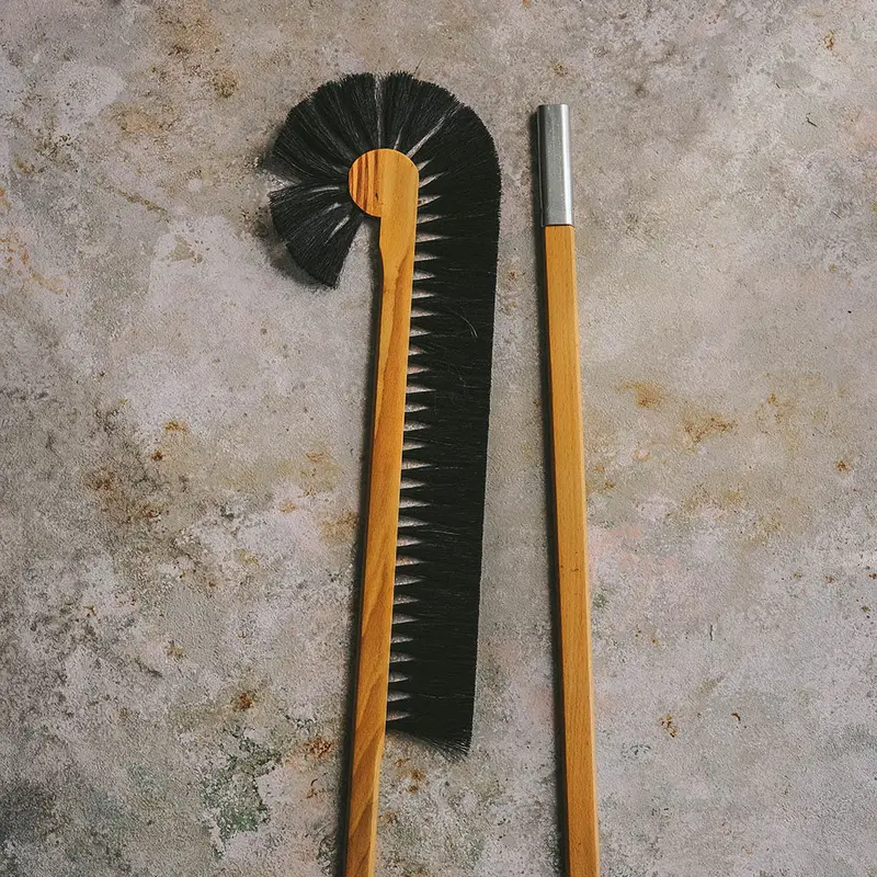 Ergonomic Wooden Cabinet Duster With Replaceable Head 1
