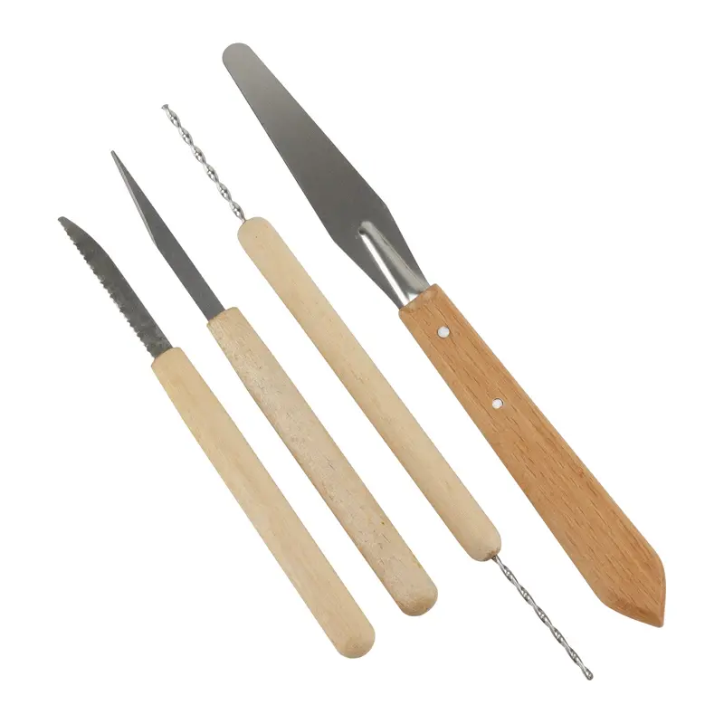 Essential Clay Tool Set – 4-Piece Assortment 1